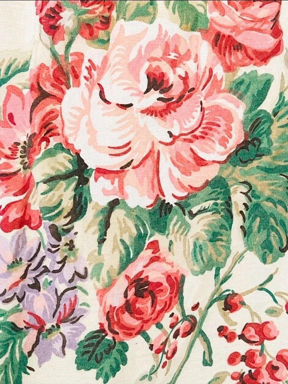 Vintage Laura Ashley Twin Reversible Comforter & Bedskirt Revman USA Floral